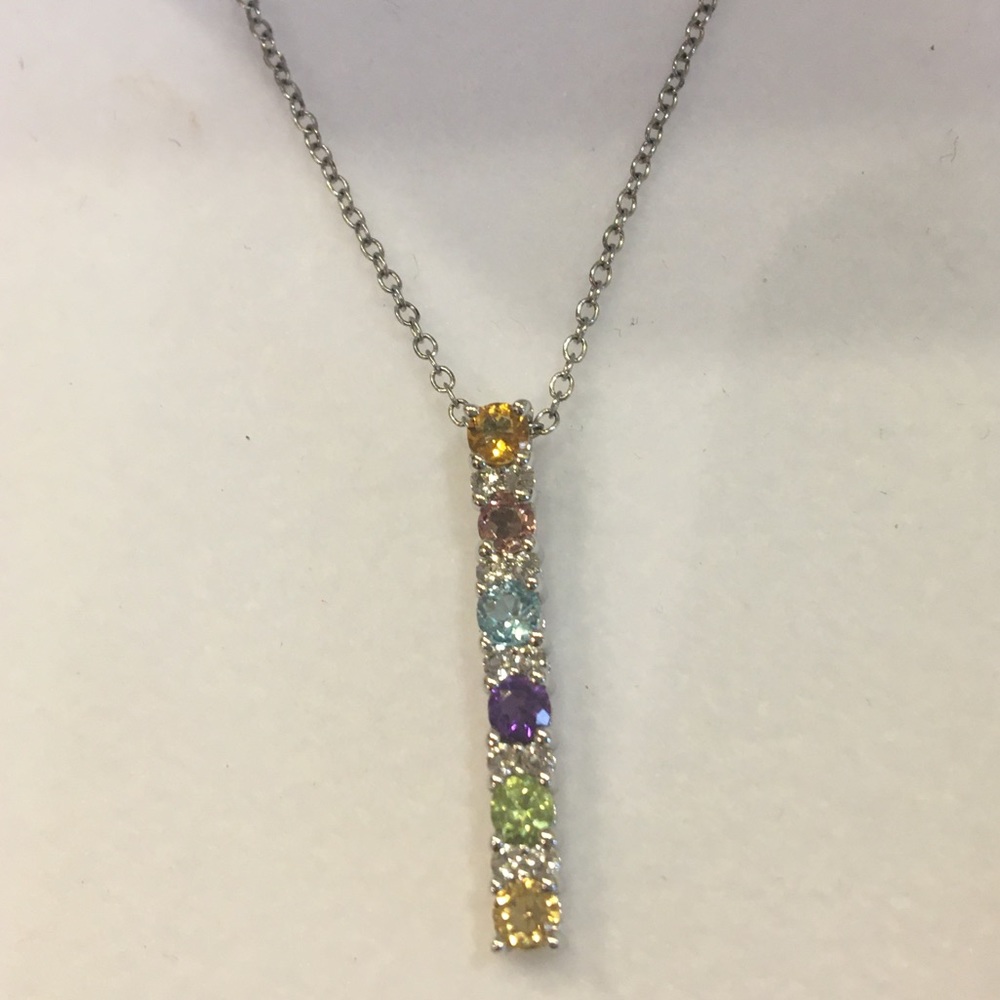 NWT Sterling Silver bar pendant